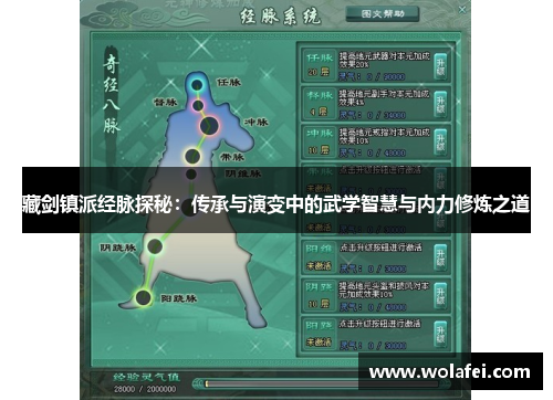 藏剑镇派经脉探秘：传承与演变中的武学智慧与内力修炼之道
