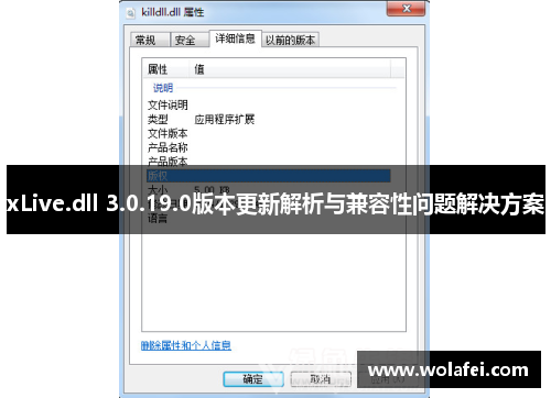 xLive.dll 3.0.19.0版本更新解析与兼容性问题解决方案